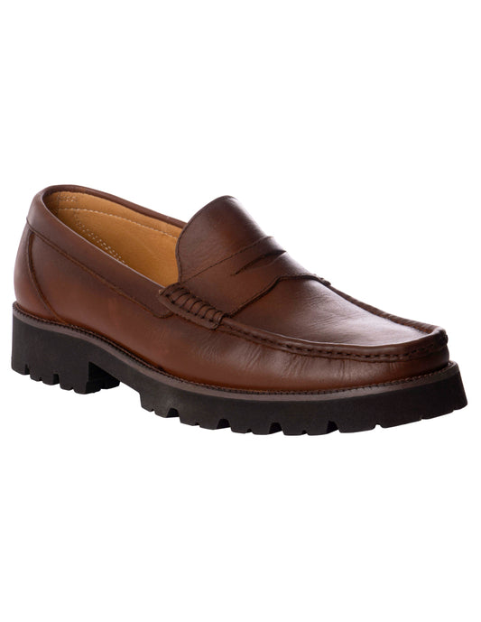 Zapato de Piel para Caballero Chunky color Café