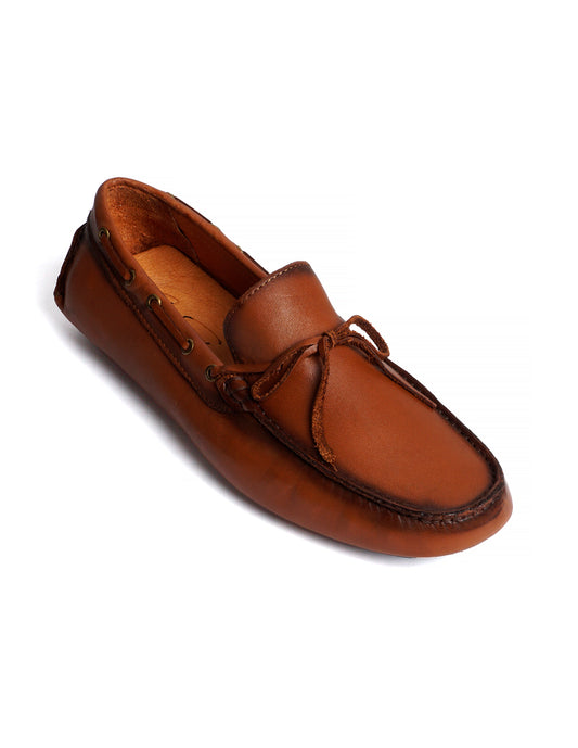 Zapato de Piel para Caballero Driver color Miel