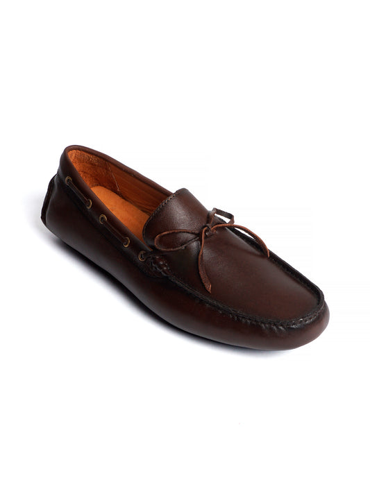 Zapato de Piel para Caballero Driver color Café