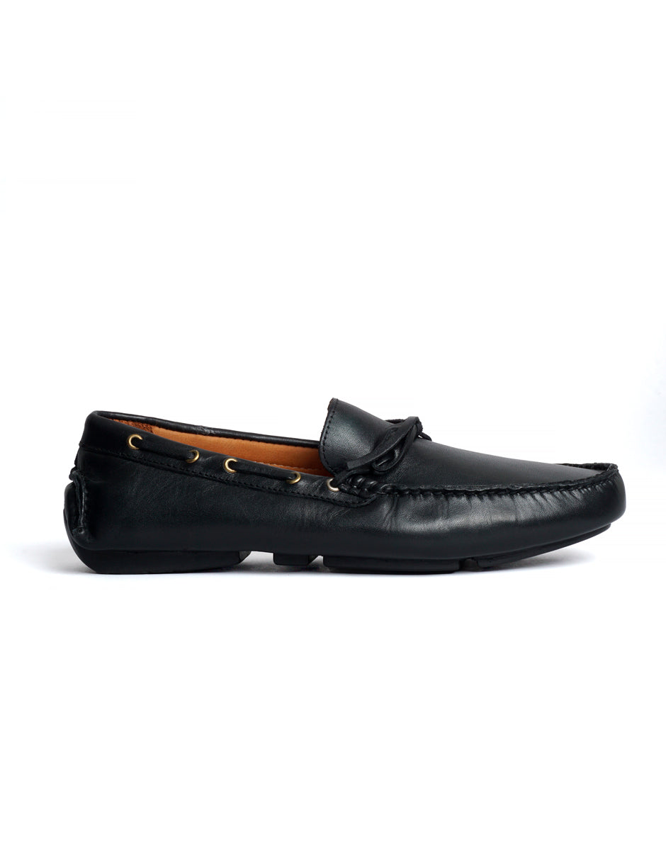 Zapato de Piel para Caballero Driver color Negro