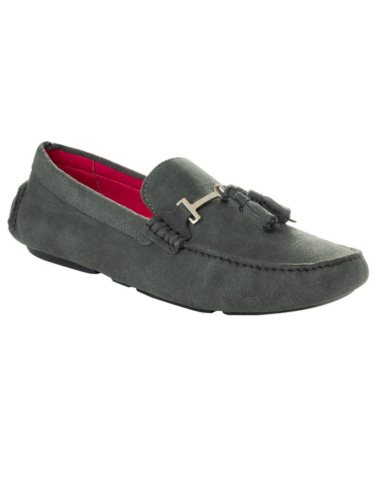 Zapato de Gamuza para Caballero Driver color Gris